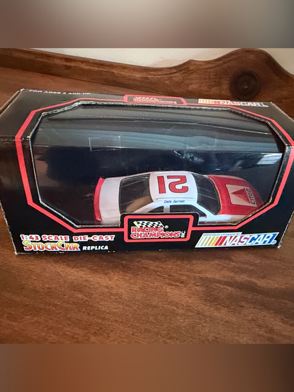 Die-Cast Kids Toy Race Car - White & Red  NASCAR Citgo #2